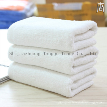 toalla de lavado para hotel / tela de algodón blanco